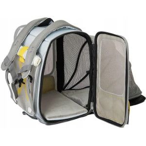 Mochila PetKit p/ transporte de animais Breezy xZone Cinzento