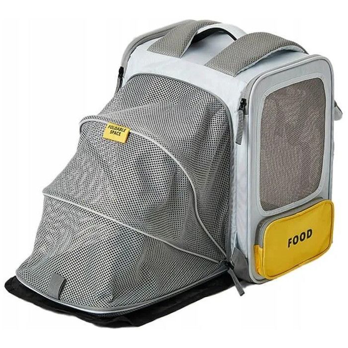 Mochila PetKit p/ transporte de animais Breezy xZone Cinzento