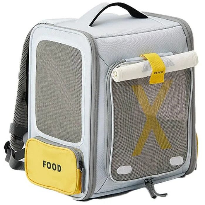 Mochila PetKit p/ transporte de animais Breezy xZone Cinzento