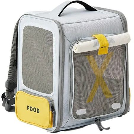 Mochila PetKit p/ transporte de animais Breezy xZone Cinzento