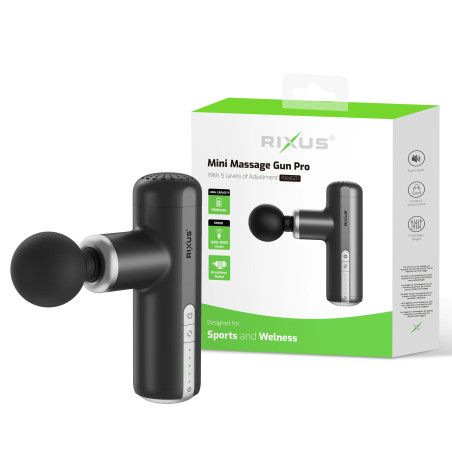 Pistola de Massagem Rixus Mini Pro - Preto