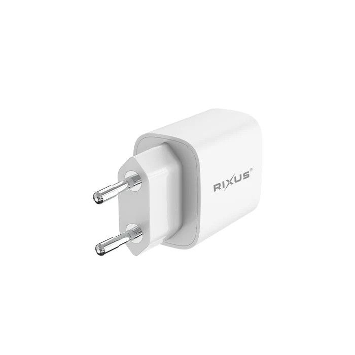 Carregador Rixus Carregamento Rápido Adaptativo 20W Branco