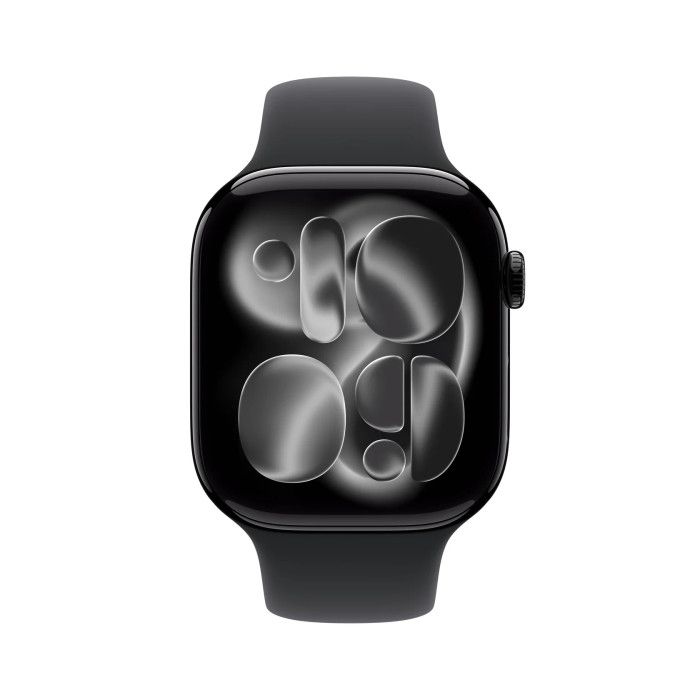 Apple Watch Series 11 GPS 46mm Alumínio Preto Brilhante c/ Bracelete Desportiva - M/L