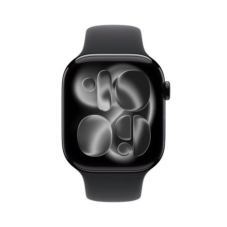 Apple Watch Series 11 GPS 46mm Alumínio Preto Brilhante c/ Bracelete Desportiva - M/L