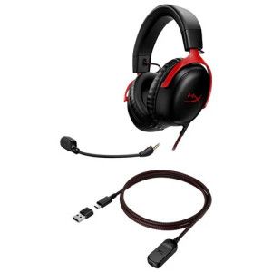 HyperX Cloud III DTS - Preto / Vermelho