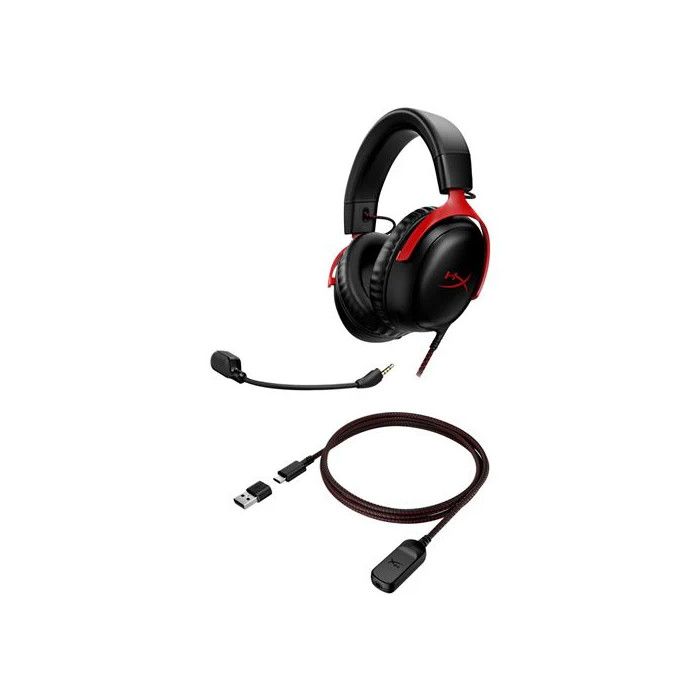 HyperX Cloud III DTS - Preto / Vermelho