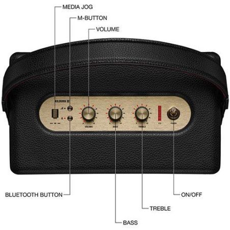 Coluna Marshall Bluetooth Kilburn III - Preto